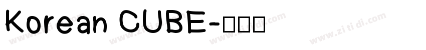 Korean CUBE字体转换